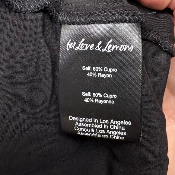 NEW For Love & Lemons Kyra Mini Cutout Black Dress, NWT, Women's Size L - Picture 9 of 10